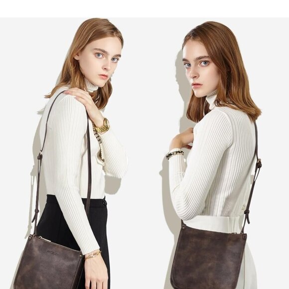 Crossbody Bag for Women Vegan Leather Wallet Purses Satchel Shoulder Bags Small - Picture 2 of 7